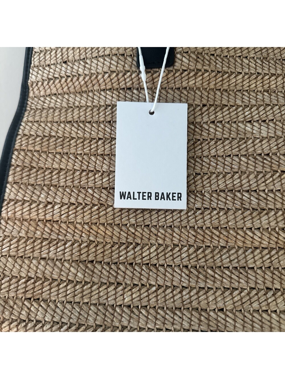 Walter Baker Delaney Natural Raffia Tote Bag NWT Women’s - Picture 2 of 9
